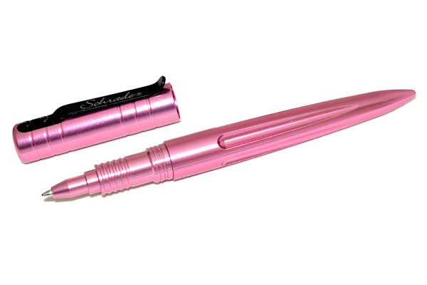 Ручка тактическая SCHRADE алюминий, розовый, стержень