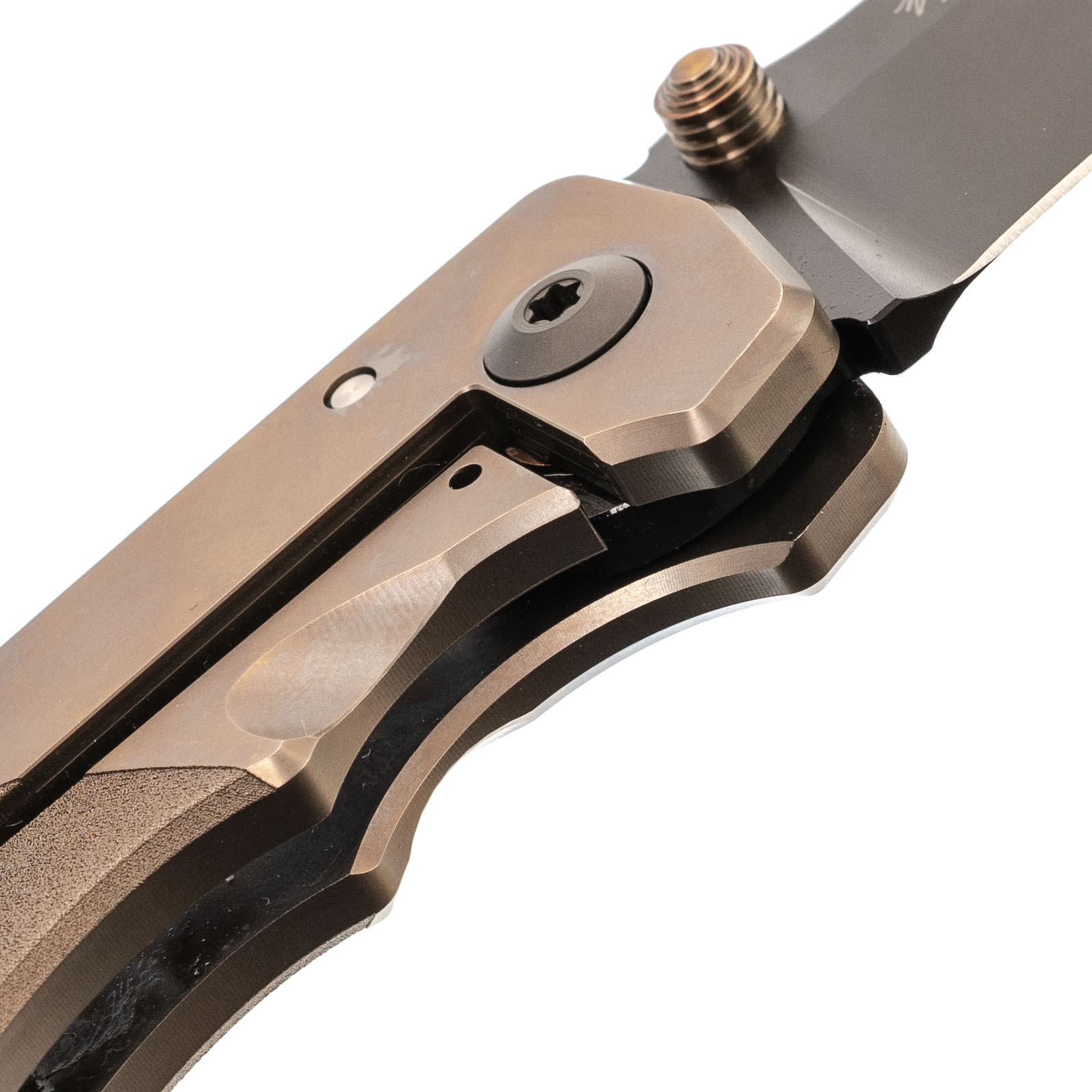 фото Складной нож spartan blades harsey folder, сталь cpm-s35vn, рукоять титановый сплав цвета бронзы