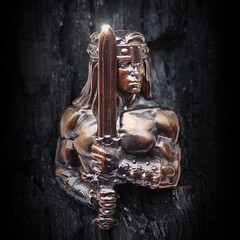 Фото Бусина для темляка Конан, бронза