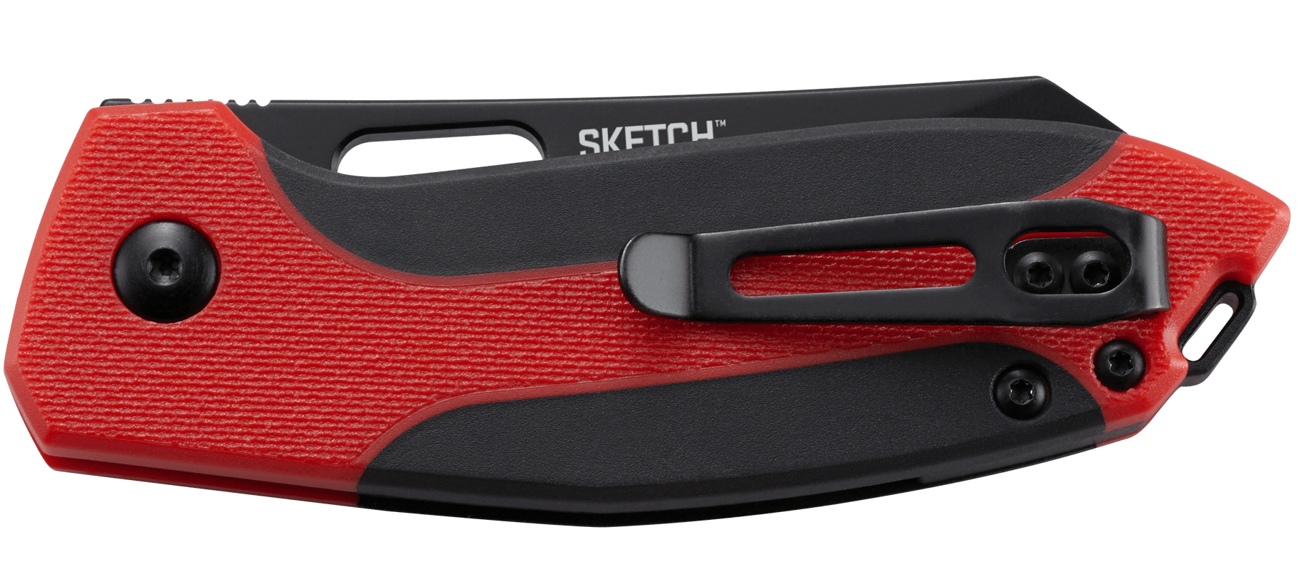 фото Складной нож crkt sketch™ red, сталь 8cr13mov, рукоять abs пластик
