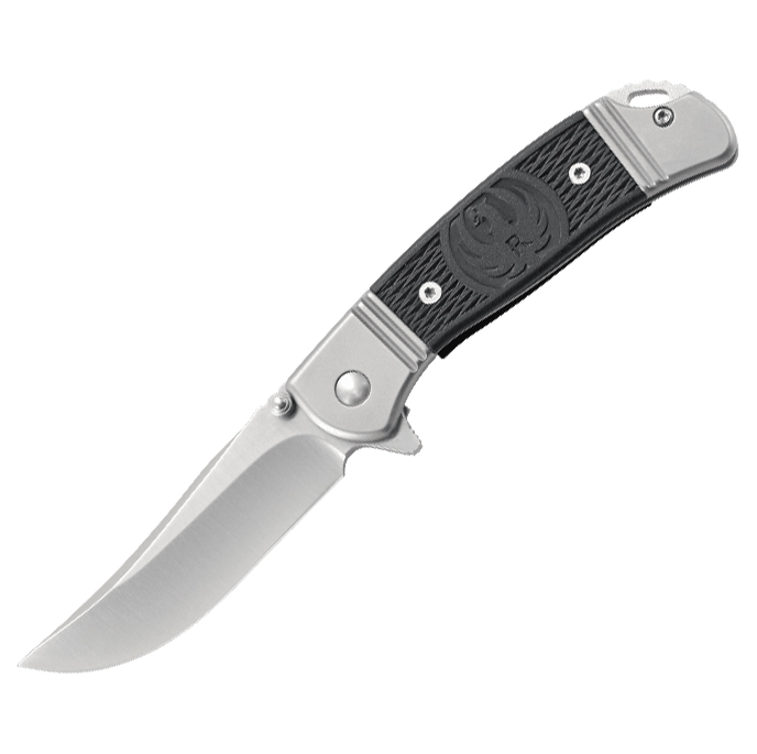Складной нож CRKT R2303 Ruger® Knives Hollow-Point™ Compact, сталь 8Cr13MOV, рукоять из нерж. стали с вставками из термопластика