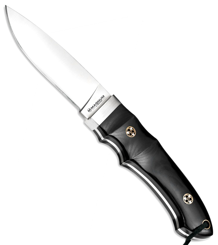 Нож с фиксированным клинком Magnum Trail - Boker 02SC099, сталь 440A Satin, рукоять микарта, чёрный - фото 3