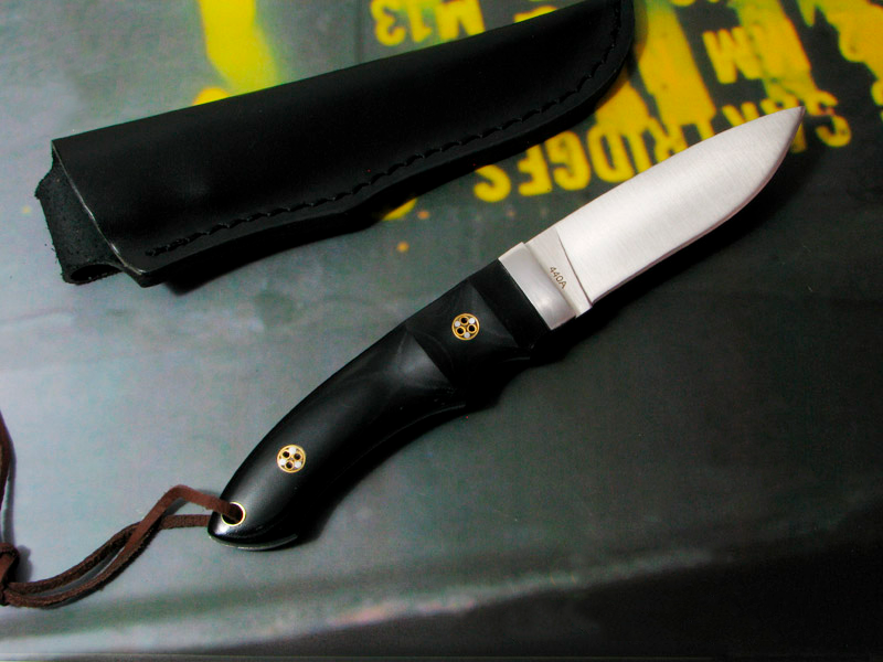Нож с фиксированным клинком Magnum Trail - Boker 02SC099, сталь 440A Satin, рукоять микарта, чёрный - фото 5