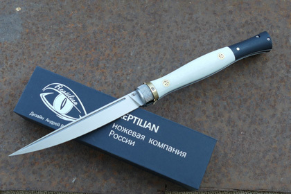 Складной нож Reptilian Кабальеро-01W, сталь D2, рукоять G10, белый, Бренды, Reptilian
