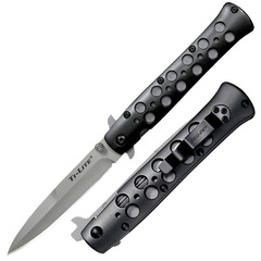 Фото Нож складной Cold Steel Ti-Lite 4, сталь CPM-S35VN, рукоять алюминий, черный