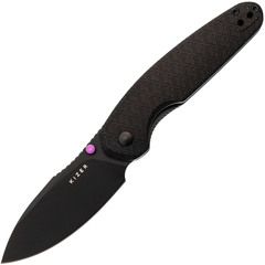 Фото Складной нож Kizer Meteora, сталь Nitro-V, рукоять алюминий, черный