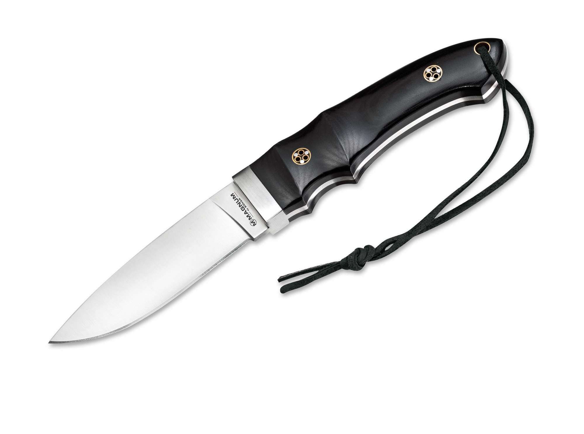 Нож с фиксированным клинком Magnum Trail - Boker 02SC099, сталь 440A Satin, рукоять микарта, чёрный - фото 9