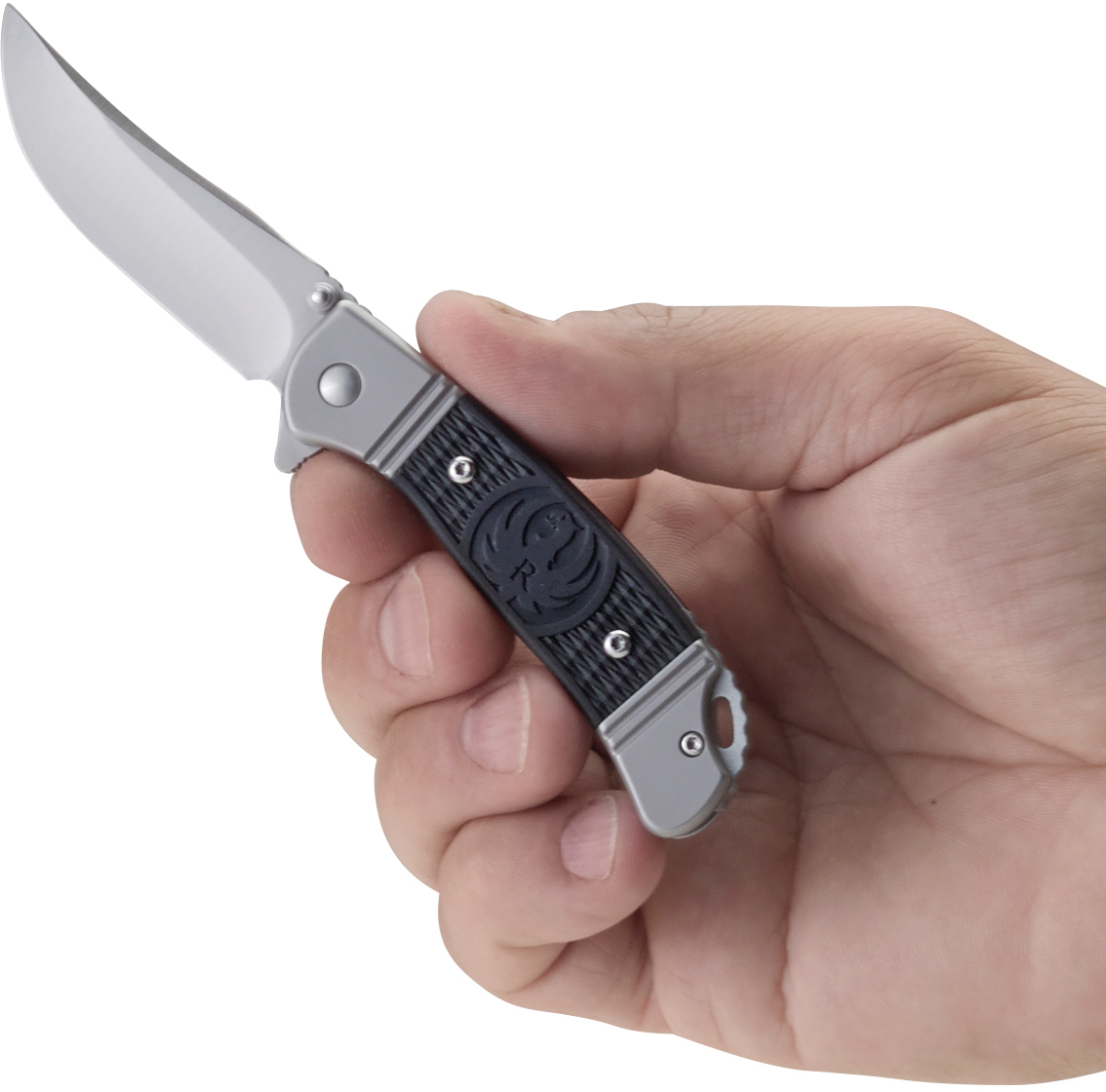 Складной нож CRKT R2303 Ruger® Knives Hollow-Point™ Compact, сталь 8Cr13MOV, рукоять из нерж. стали с вставками из термопластика - фото 5