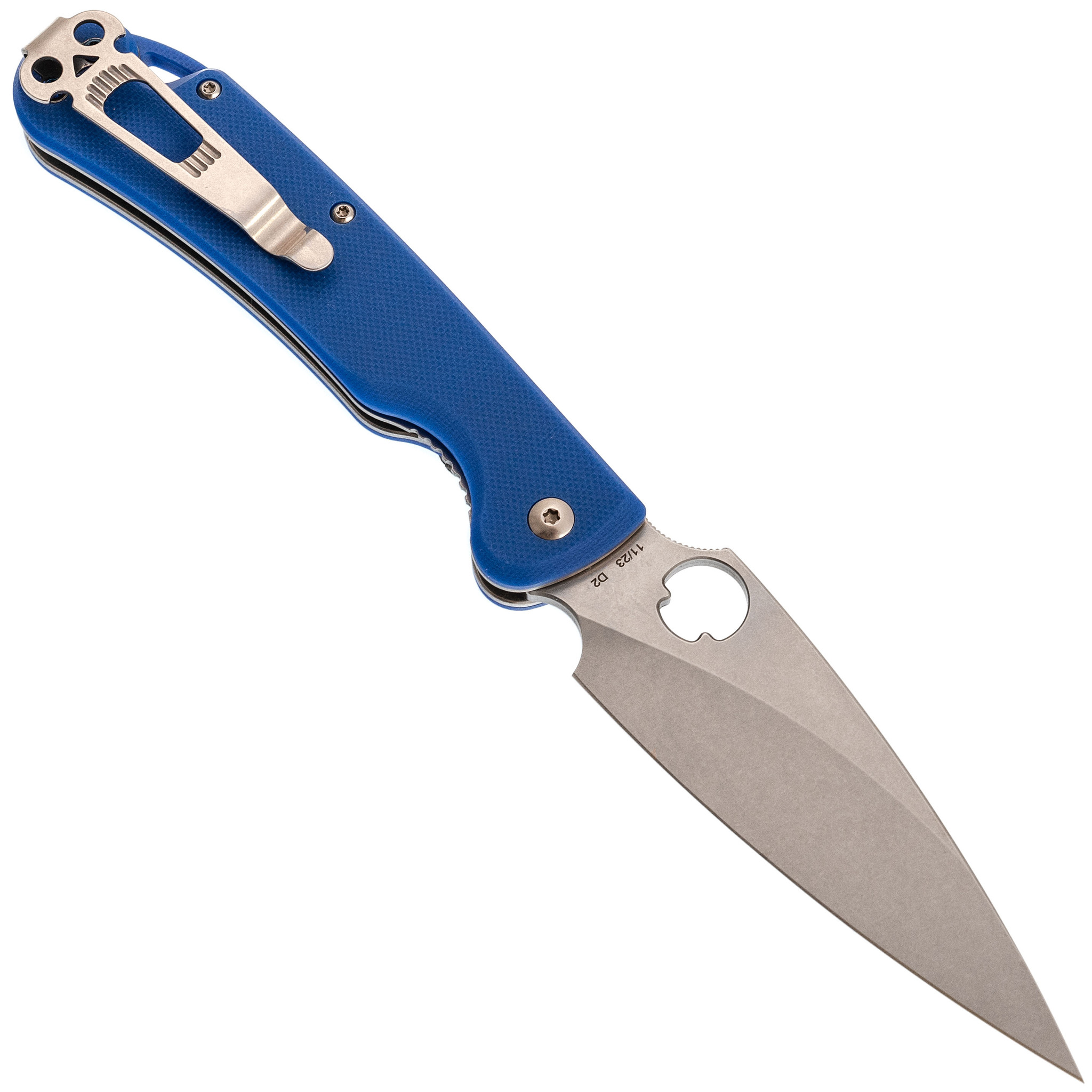 Складной нож Daggerr Sting Blue SW, сталь D2, рукоять G10 - фото 3