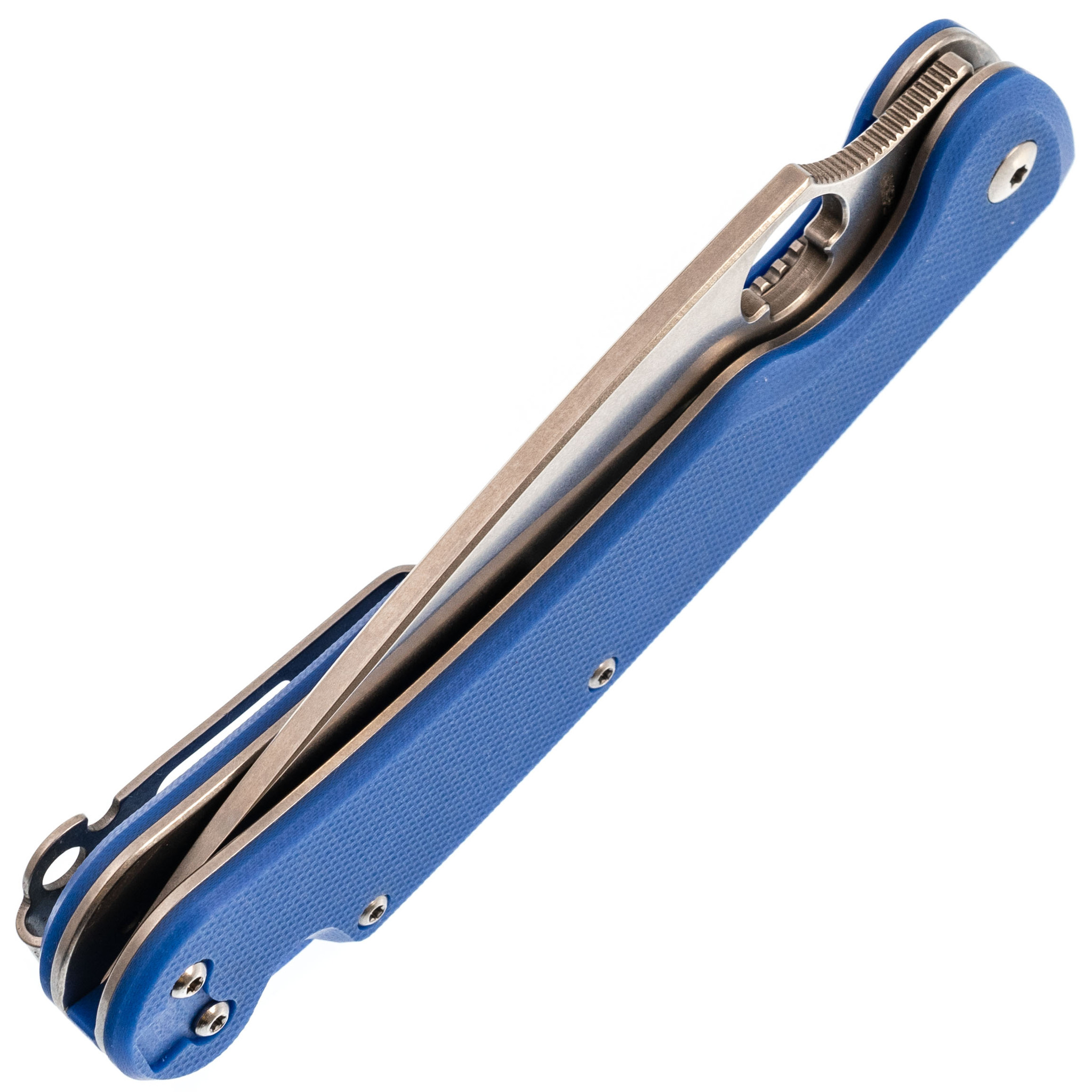 Складной нож Daggerr Sting Blue SW, сталь D2, рукоять G10 - фото 9