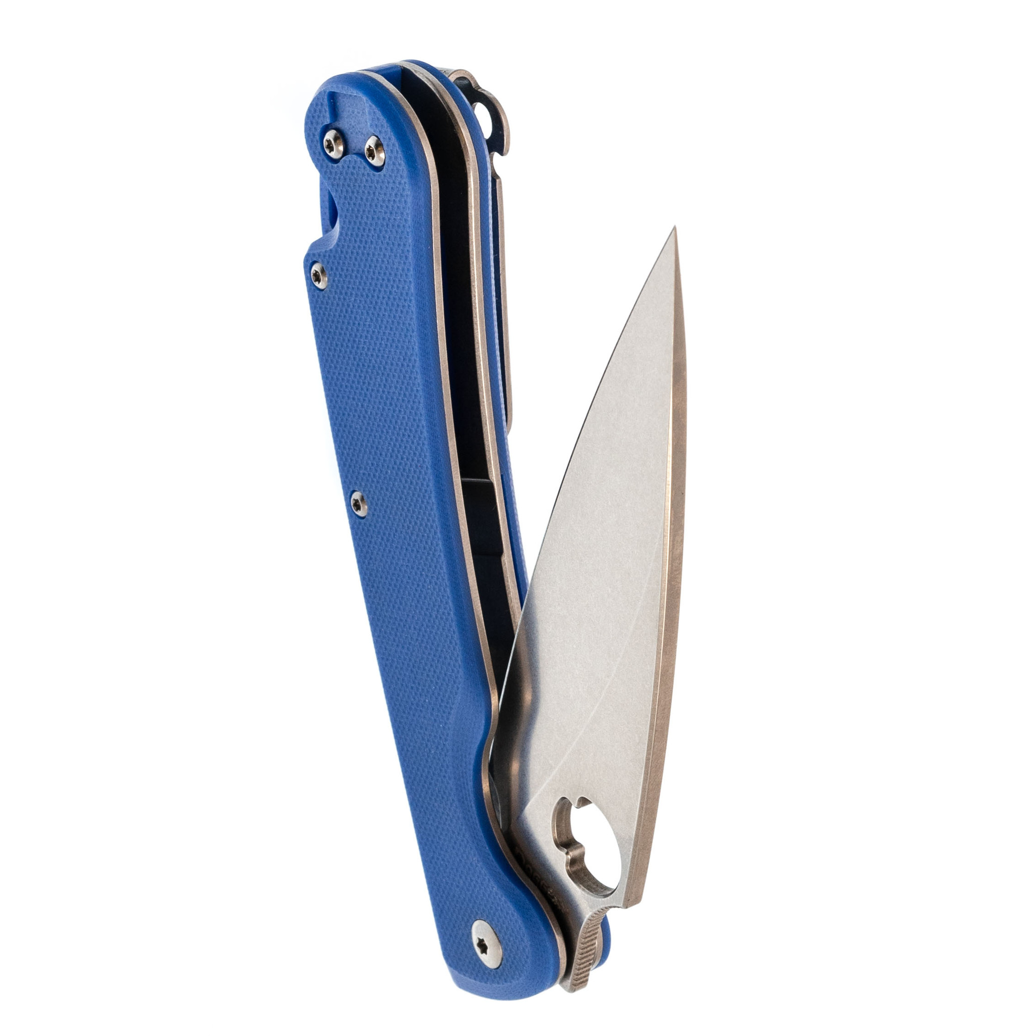 Складной нож Daggerr Sting Blue SW, сталь D2, рукоять G10 - фото 5