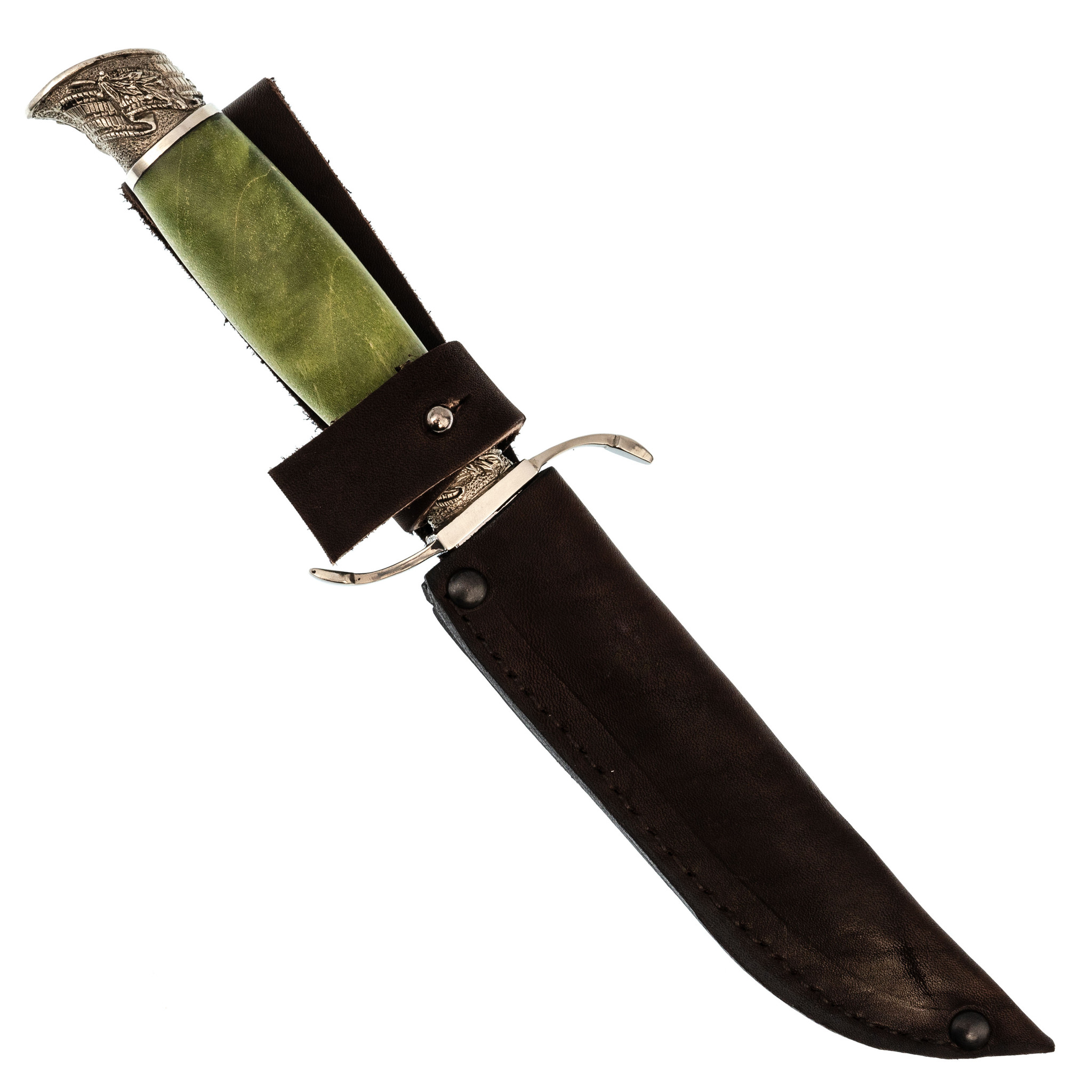 Нож Финка НКВД, сталь 95х18, карельская береза - фото 5