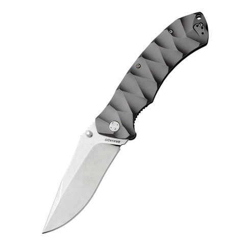 Складной нож Fox Bravado, сталь N690, рукоять титановый сплав, серый