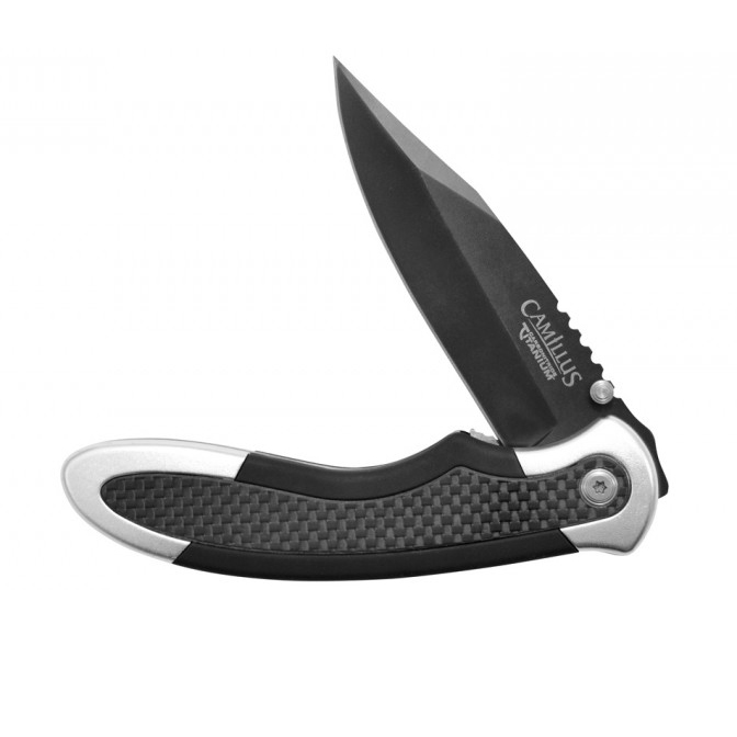Нож складной Camillus Chameleon, сталь AUS-8, рукоять 6061 T-6 Aluminium, чёрный от Ножиков