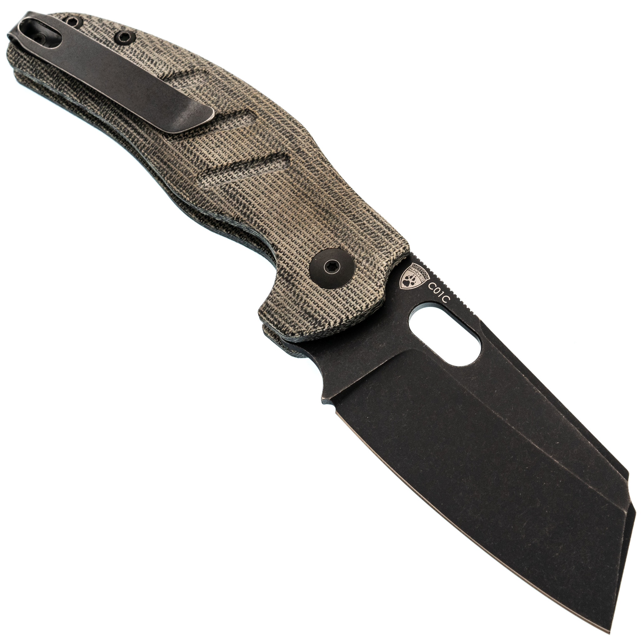 Складной нож Kizer C01C, сталь 154CM, рукоять микарта, серый - фото 3