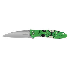 Фото Полуавтоматический складной нож Kershaw Leek Alien, сталь Sandvik 14C28N, рукоять алюминий, зеленый