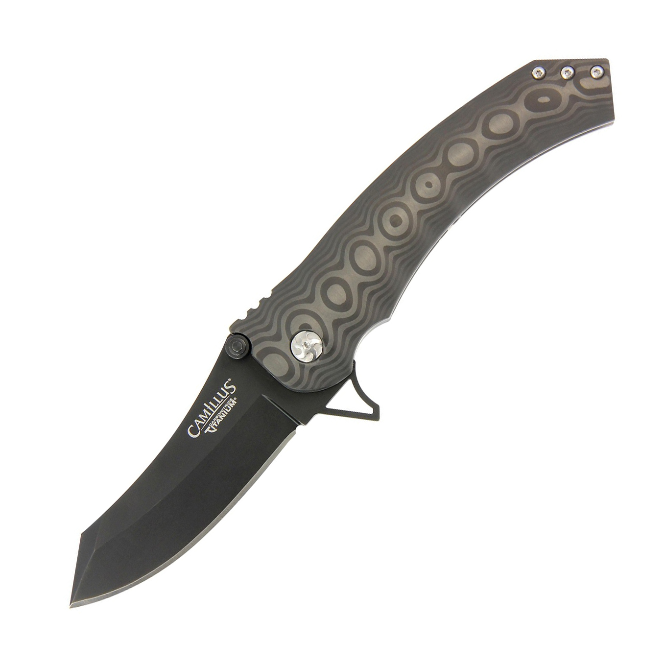 Нож складной Camillus Jolt™, сталь D2, рукоять Carbon Fiber, чёрный