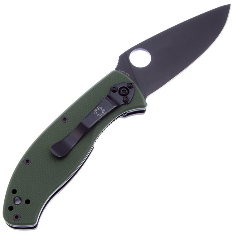 Складной нож Spyderco Tenacious Black, сталь 8Cr13MoV, рукоять G10 - фото 2