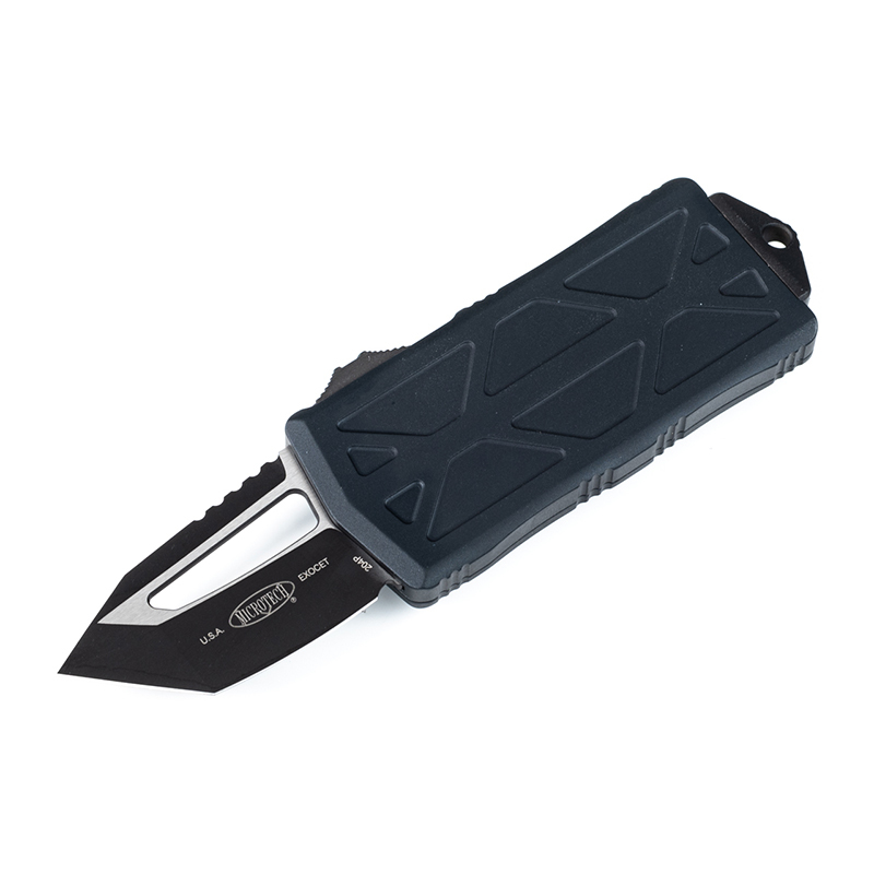 Автоматический выкидной нож-зажим для купюр Microtech Exocet, сталь CTS-204P, рукоять алюминиевый сплав