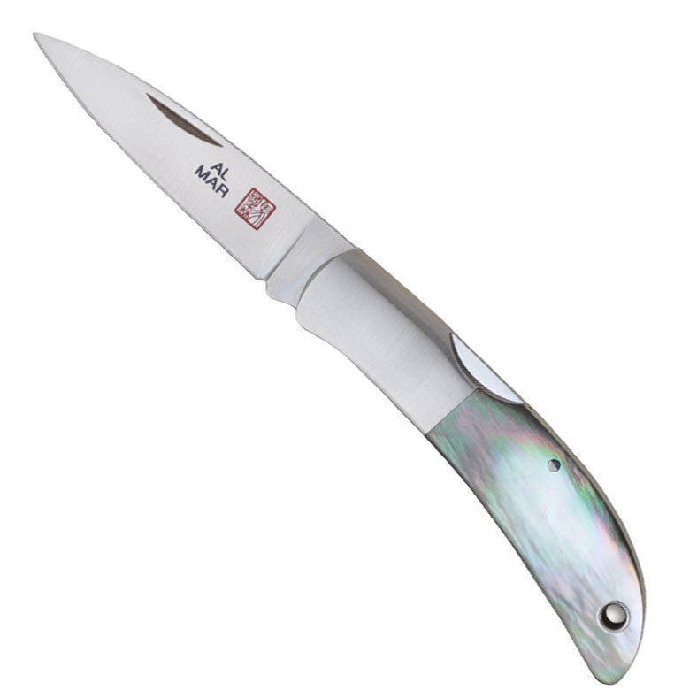 Нож складной Al Mar Hawk Classic Black Pearl, сталь AUS-8, рукоять перламутр от Ножиков