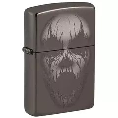 Фото Зажигалка ZIPPO Screaming Monster с покрытием Black Ice®, латунь/сталь, черная