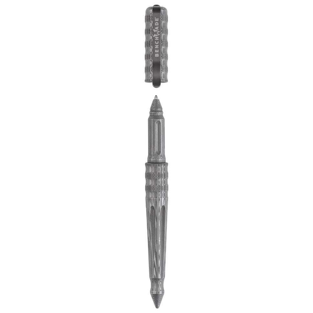 Тактическая ручка BM1100-14, дамаск нерж. Damasteel, синие чернила