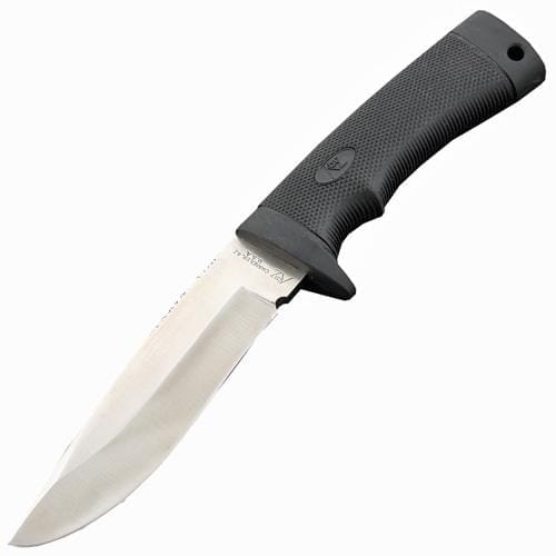 Туристический охотничий нож с фиксированным клинком Katz Black Kat, 250 мм, сталь XT-70, рукоять kraton