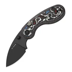Фото Складной нож Kizer Microbe DLC сталь M390, рукоять Nebula FatCarbon