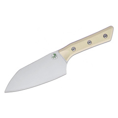 Фото Нож кухонный Сантоку Microtech Santoku Knife 6', сталь M390MK, рукоять G10, белый