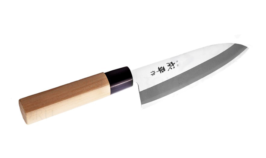 Нож Сантоку Narihira Fuji Cutlery, FC-79, сталь Mo-V, коричневый