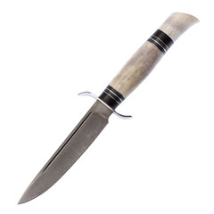 Фото Финка НКВД, сталь Х12МФ, рог лося