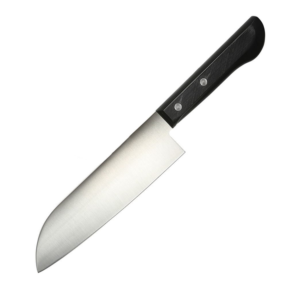Нож кухонный Сантоку Shimomura, сталь молибден ванадиевая, рукоять пластик ABS - фото 1