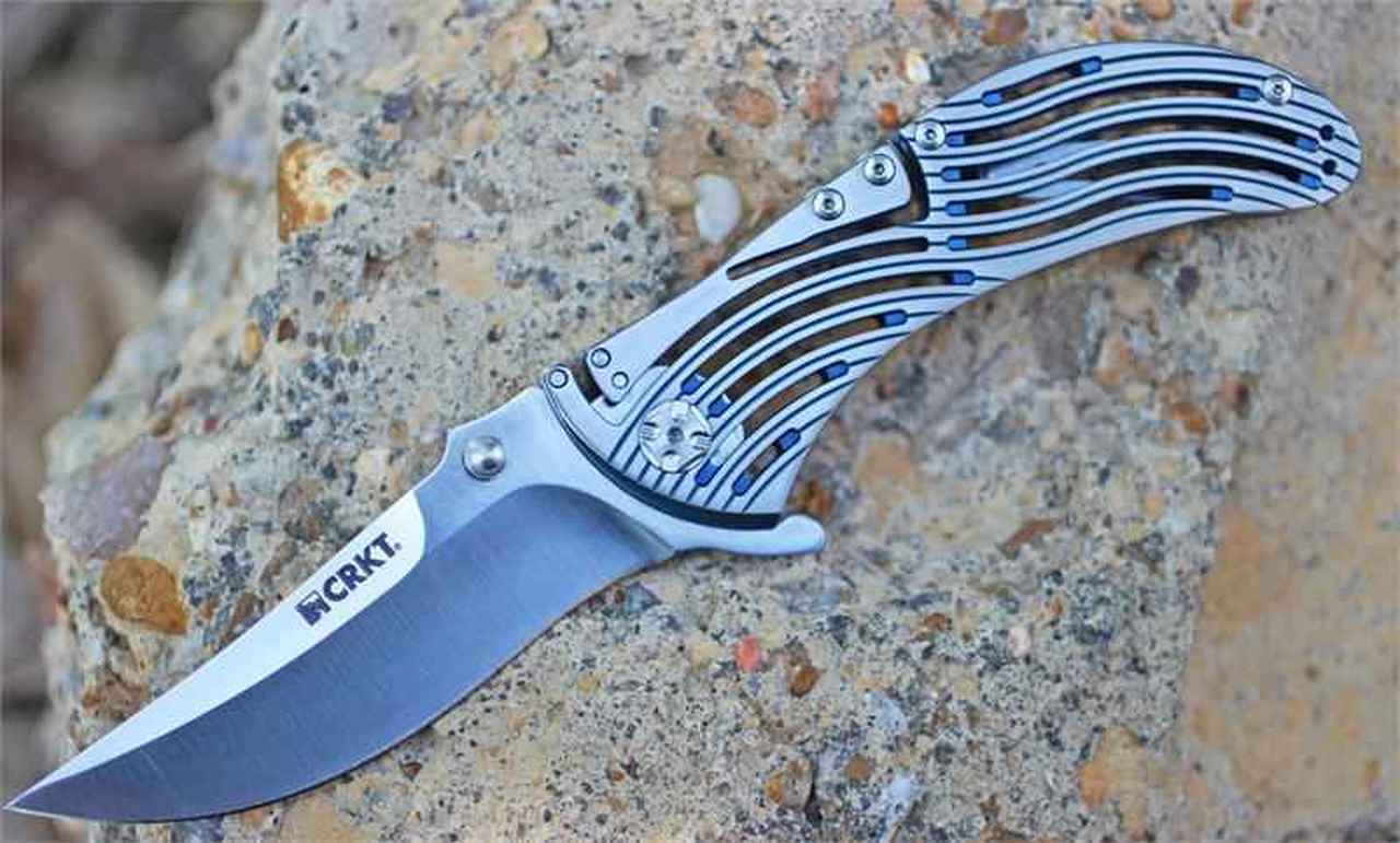 фото Складной нож crkt tighe rod™, сталь aus-8, рукоять нержавеющей стали