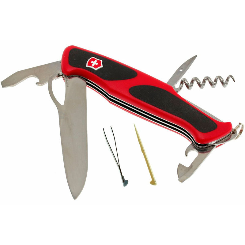 Нож перочинный Victorinox RangerGrip 61 0.9553.MC 130мм 11 функций красно-чёрный - фото 3