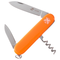 Фото Нож перочинный Stinger 90 мм, 4 функции, оранжевый, в блистере