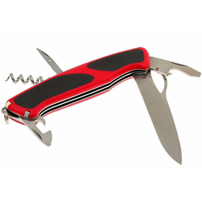 Нож перочинный Victorinox RangerGrip 61 0.9553.MC 130мм 11 функций красно-чёрный - фото 4