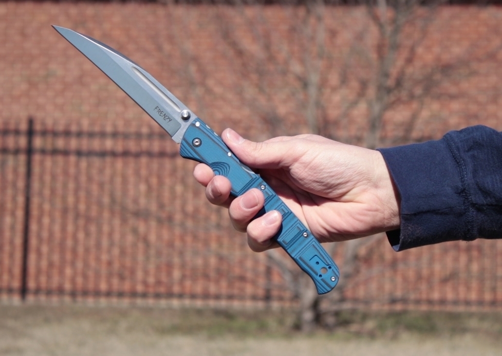 Складной нож Frenzy 2 (Blue/Black) - Cold Steel 62P2A, сталь CPM-S35VN, рукоять G10 - фото 6