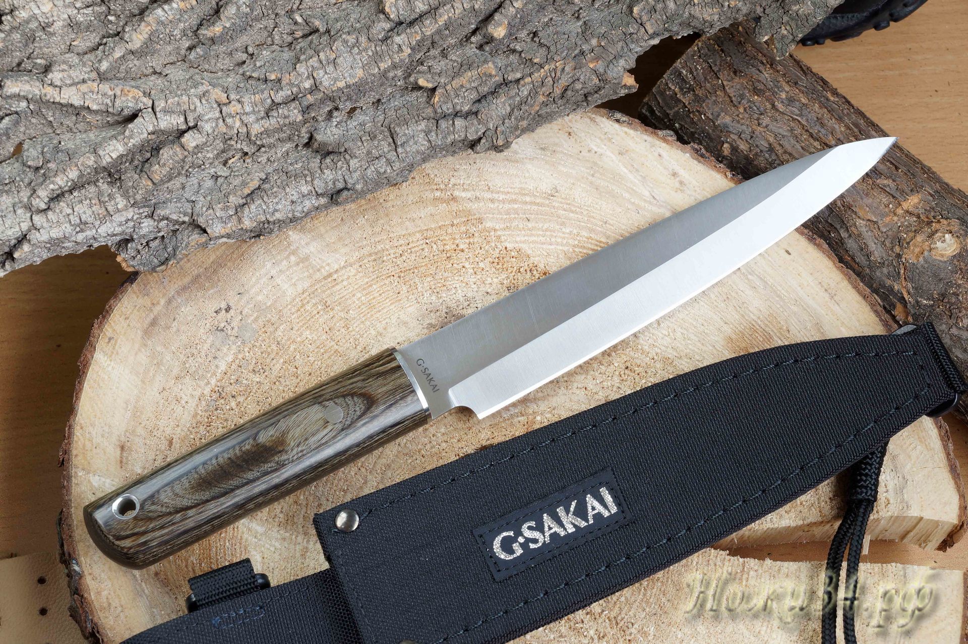 Нож G.Sakai SASHIMI GS-10818, сталь 440 - фото 1