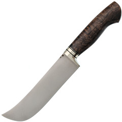 Фото Нож Пчак, сталь D2, рукоять темная карельская береза