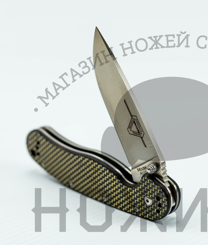 Складной нож Крыса 1, сталь AUS-8, карбон черный - фото 6