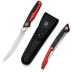 Фото Складной нож CIVIVI Shawka, сталь 14C28N, рукоять алюминий, красный/черный