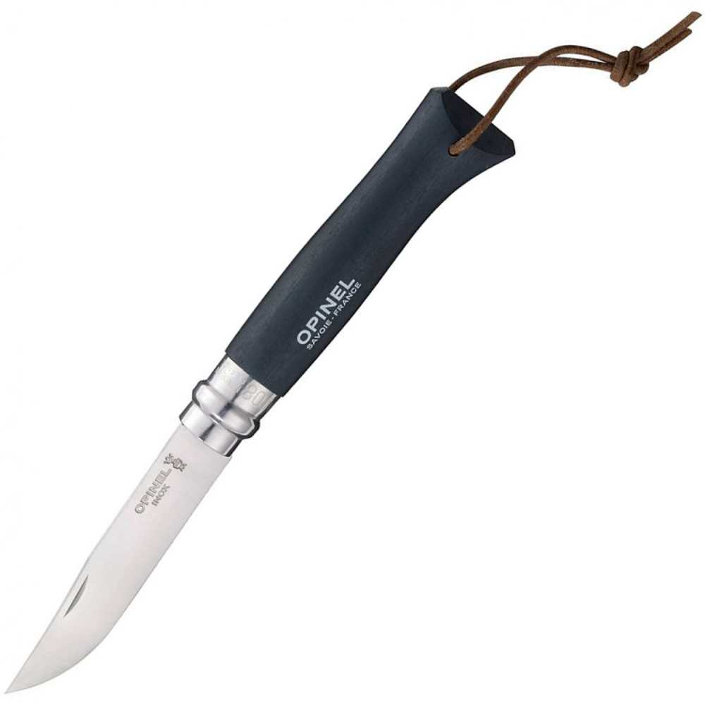 Складной Нож Opinel №8 Trekking, нержавеющая сталь Sandvik 12C27, черный, 002211