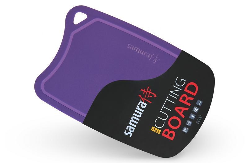 Доска Samura термопластиковая, 380х250х2 мм, фиолетовая от Ножиков
