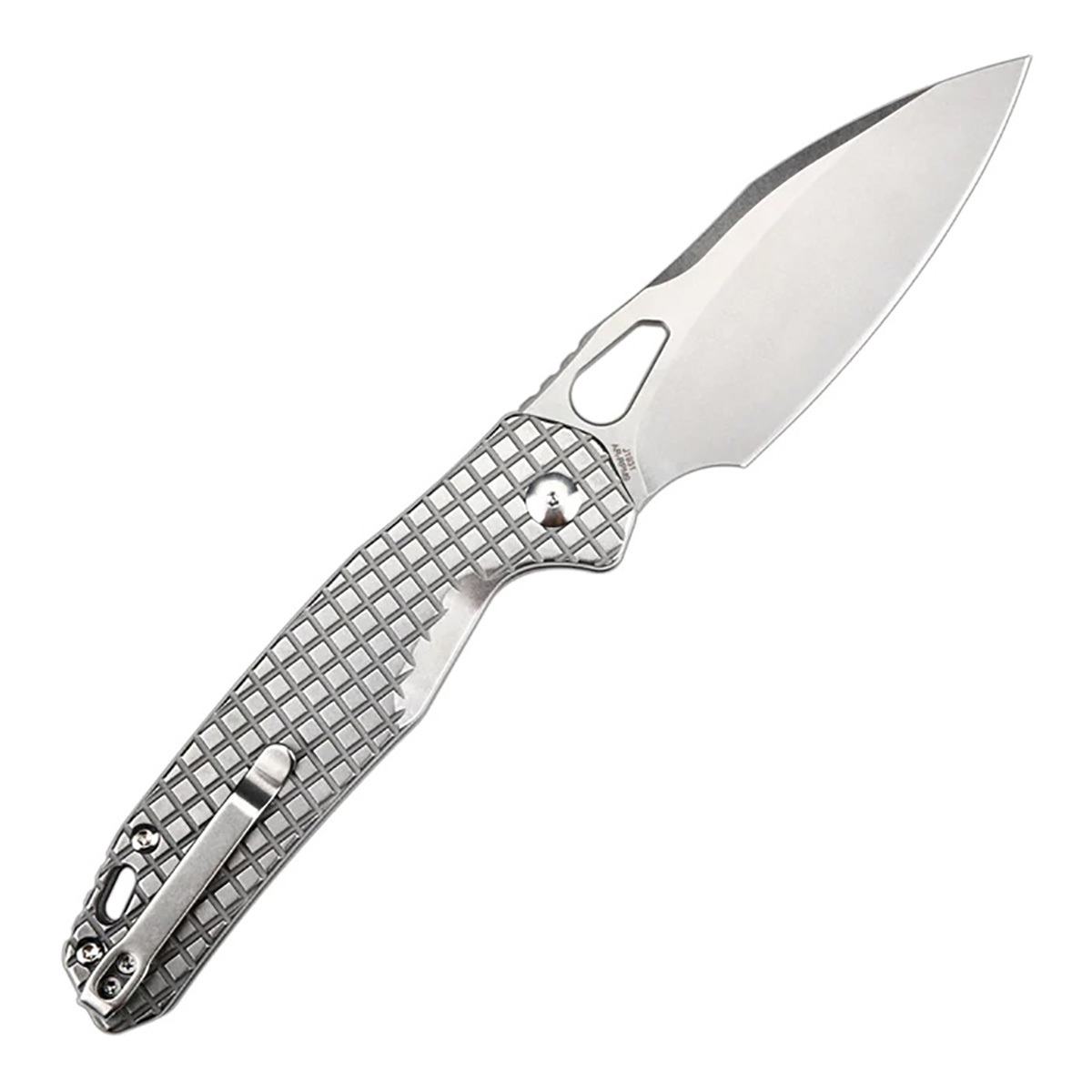 Складной нож CJRB Frack, сталь AR-RPM9, рукоять сталь - фото 3