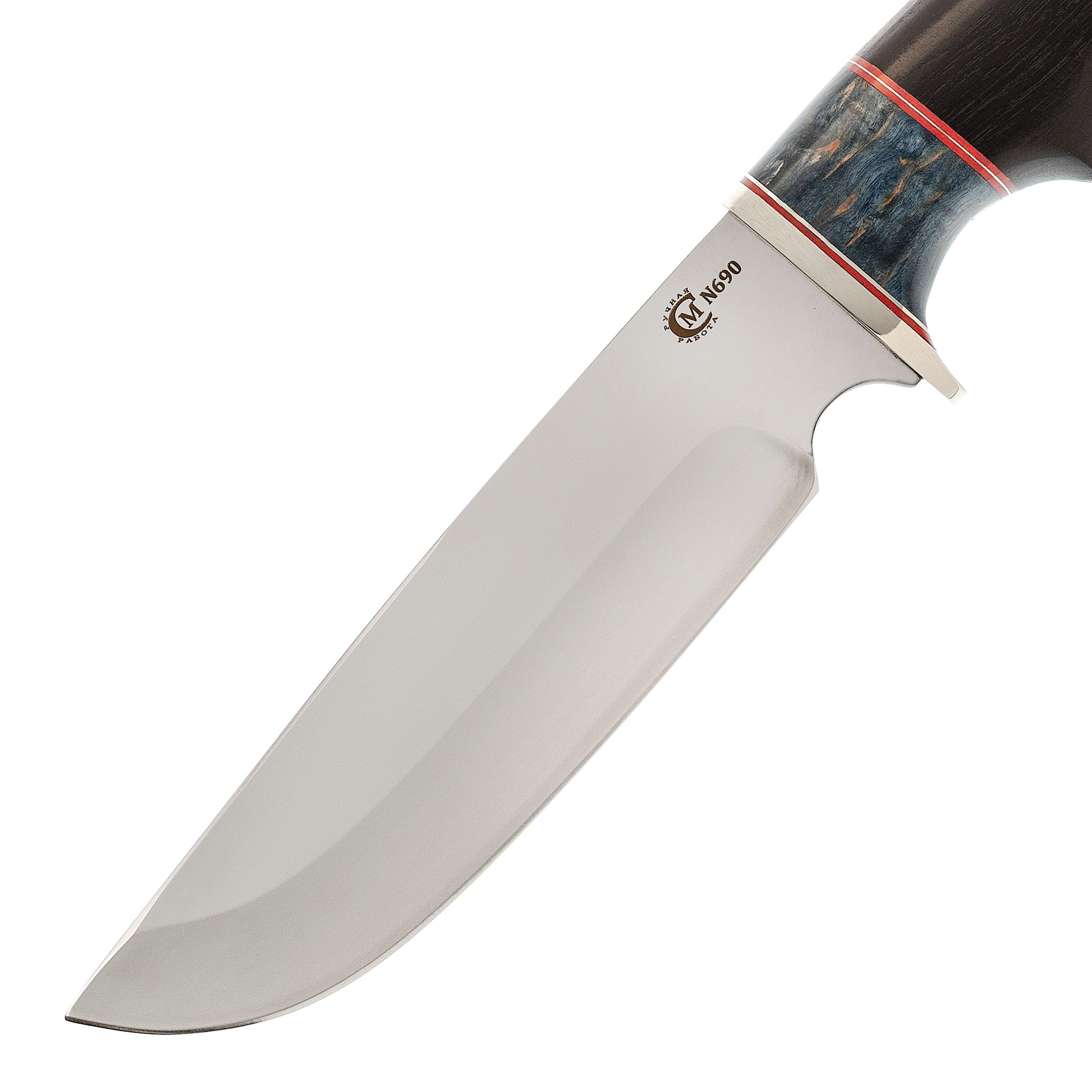 Нож Лорд, сталь N690, рукоять граб/карельская береза от Ножиков