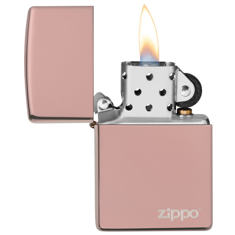 Зажигалка ZIPPO Classic с покрытием High Polish Rose Gold, латунь/сталь, розовое золото, 36х12х56 мм - фото 3
