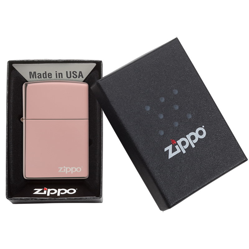 Зажигалка ZIPPO Classic с покрытием High Polish Rose Gold, латунь/сталь, розовое золото, 36х12х56 мм - фото 7
