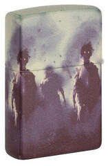 Фото Зажигалка ZIPPO Zombie Design с покрытием 540 Matte, латунь/сталь, белая, матовая
