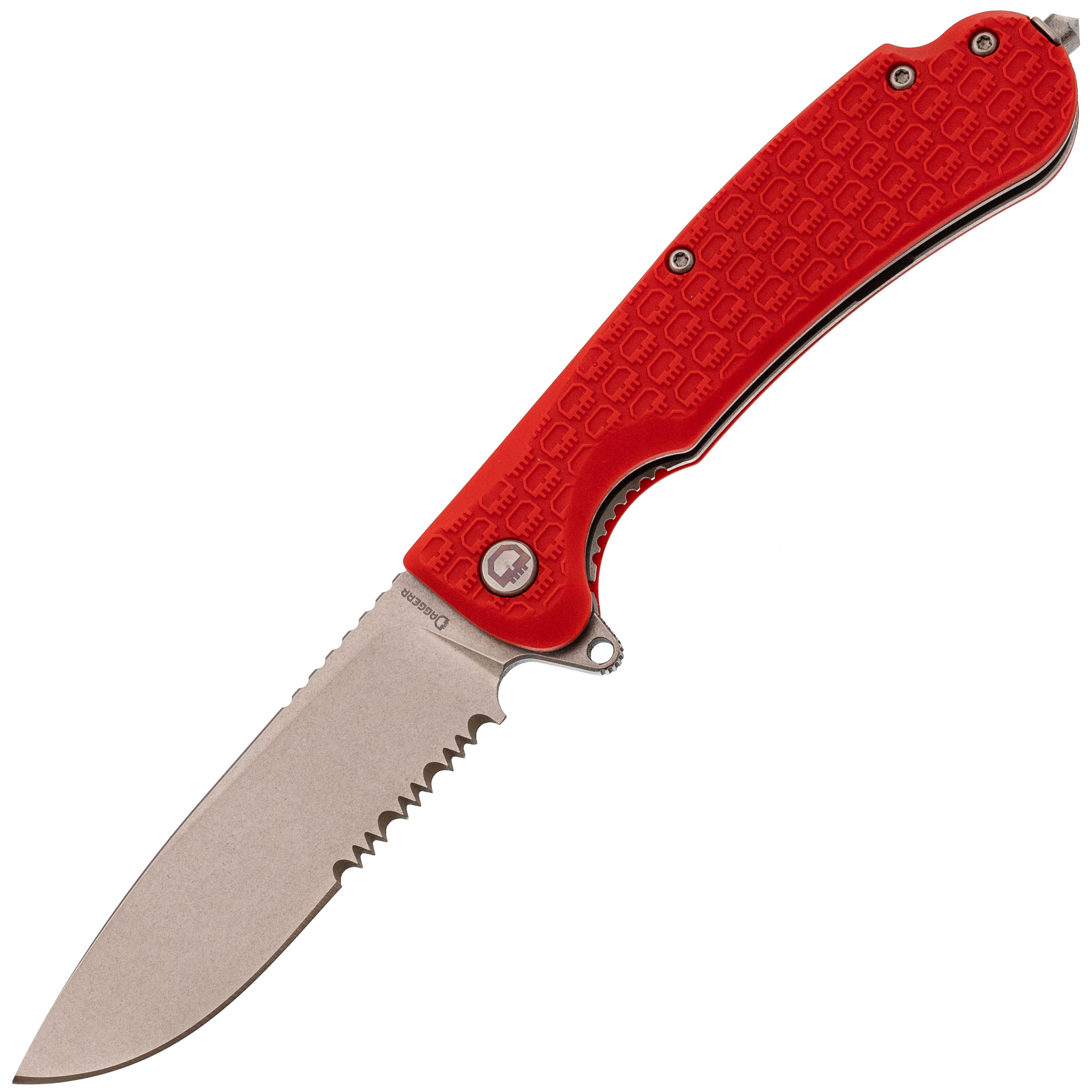Складной нож Daggerr Wocket Orange SW Serrated, сталь 8Cr14MoV, рукоять FRN складной нож dagger parrot 3 0 all   g10