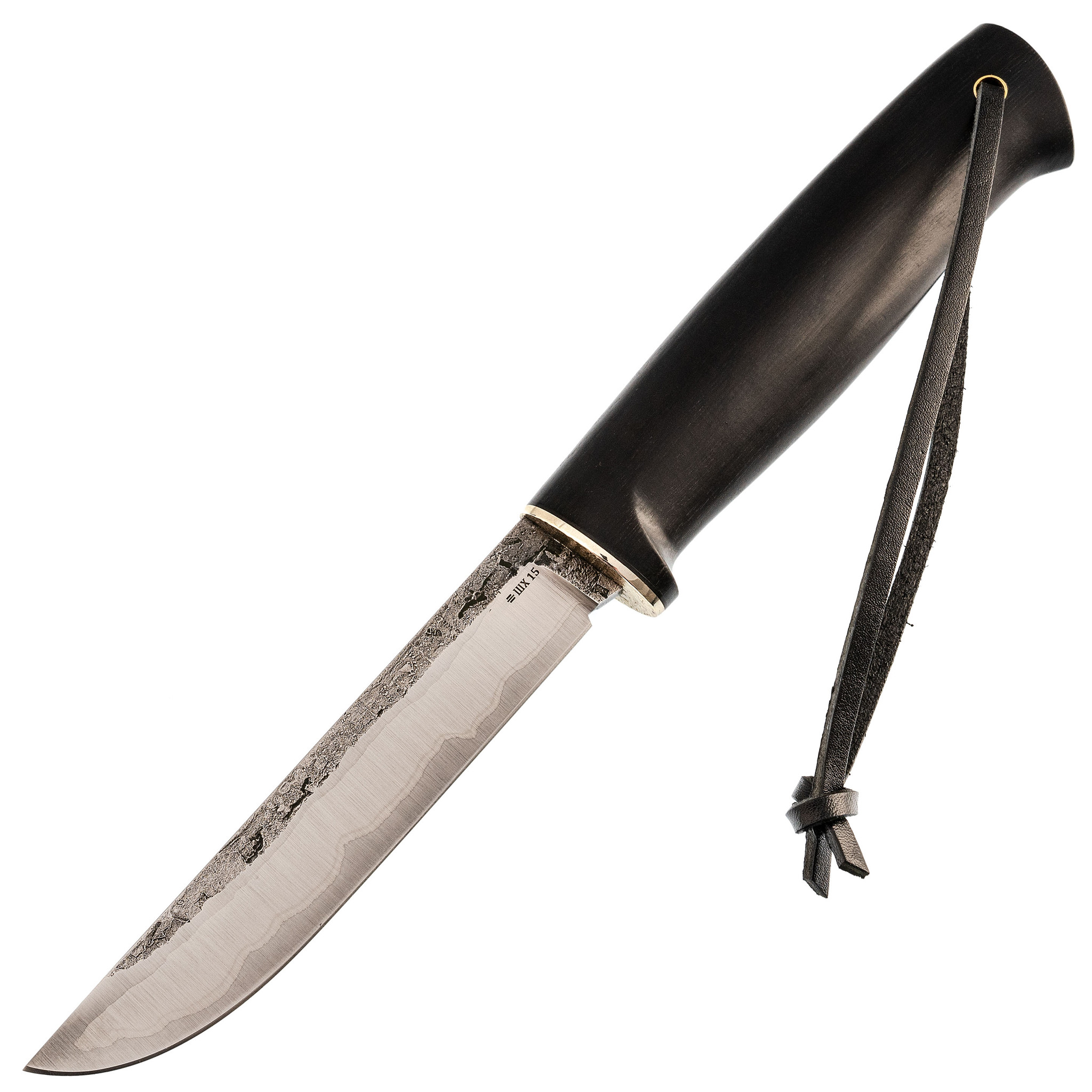Нож Лиман с темляком, сталь ШХ15, граб